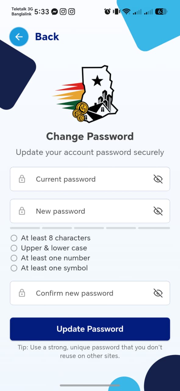 Change Password