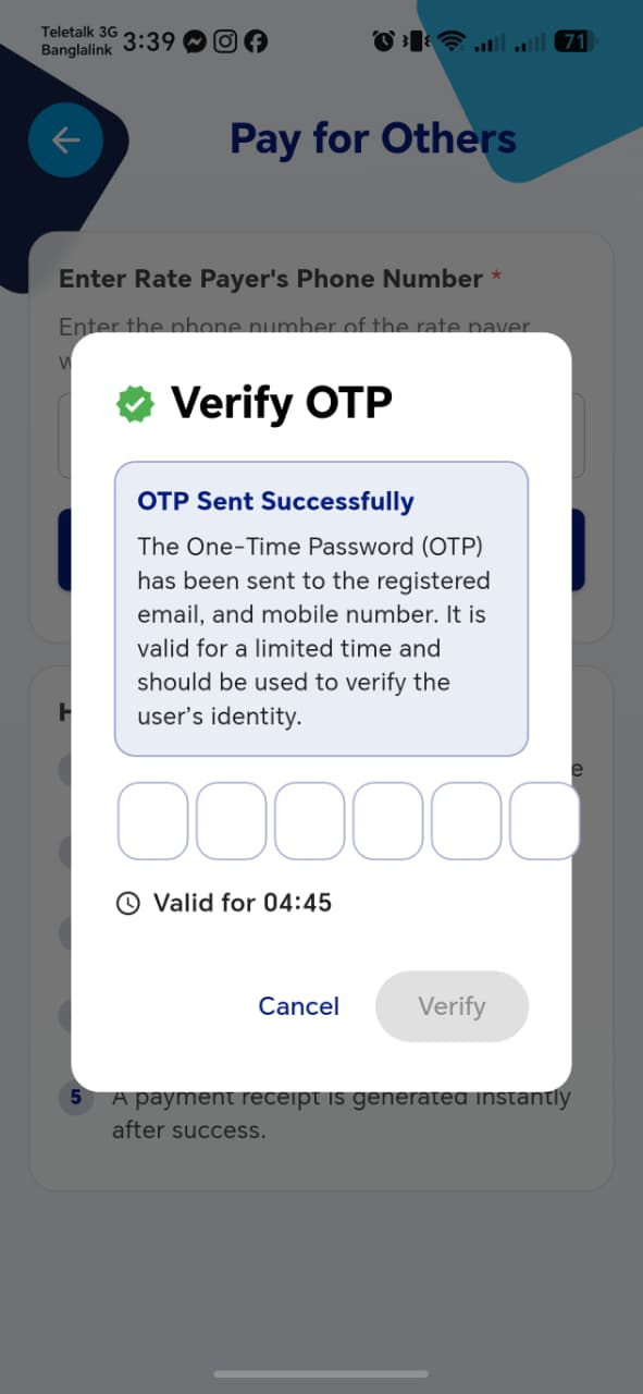 Verify OTP