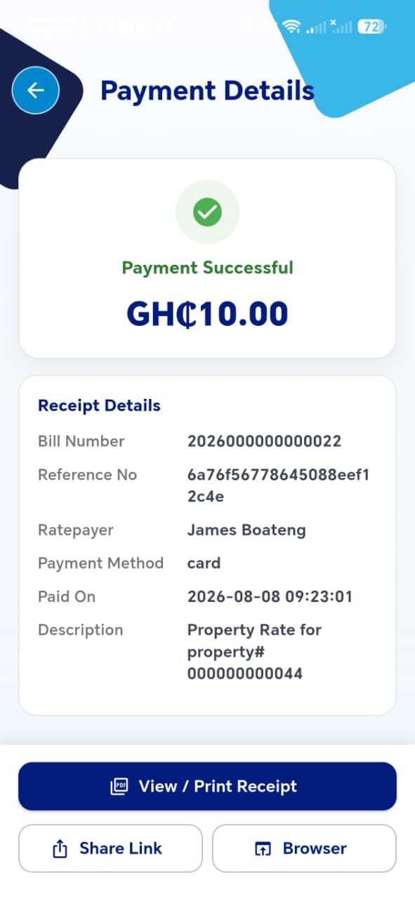Payment Details